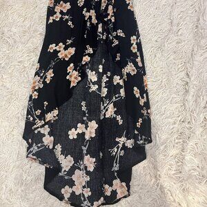Long floral skirt